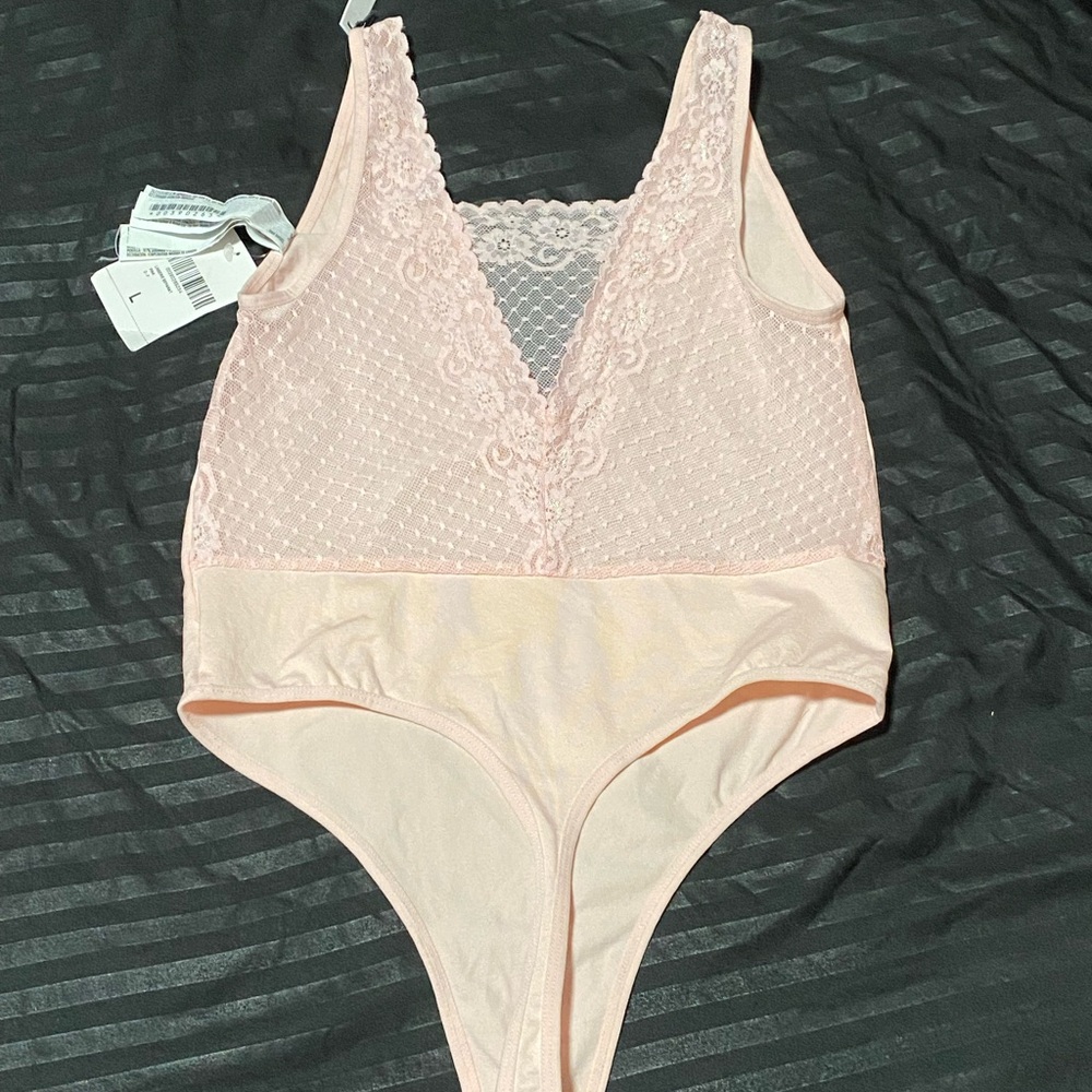 Forever 21 Blush Lace Bodysuit
